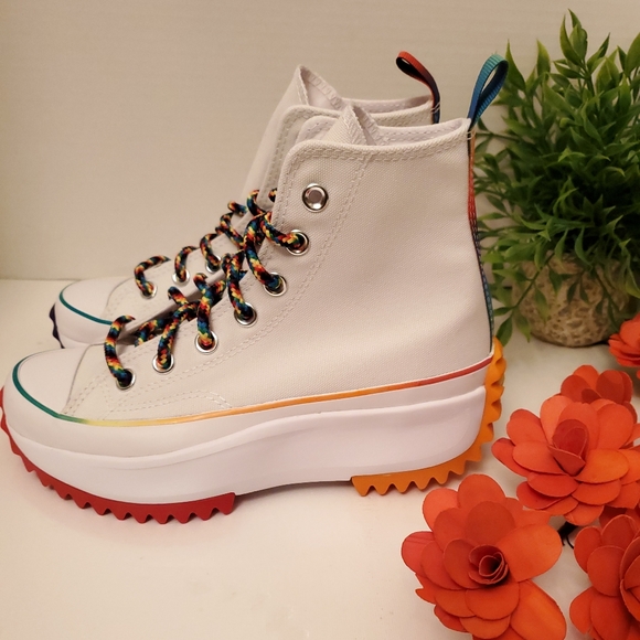 Converse Run Star Hike Hi "PRIDE" Platform Women's Sz: 5 /170824C - Picture 6 of 16